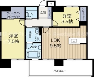 渡辺通駅 徒歩7分 15階の物件間取画像